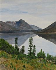 Looking across Nares Lake in Carcross